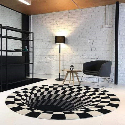 3D Vortex Illusion Rug – A Floor That Stops Everyone in Their Tracks