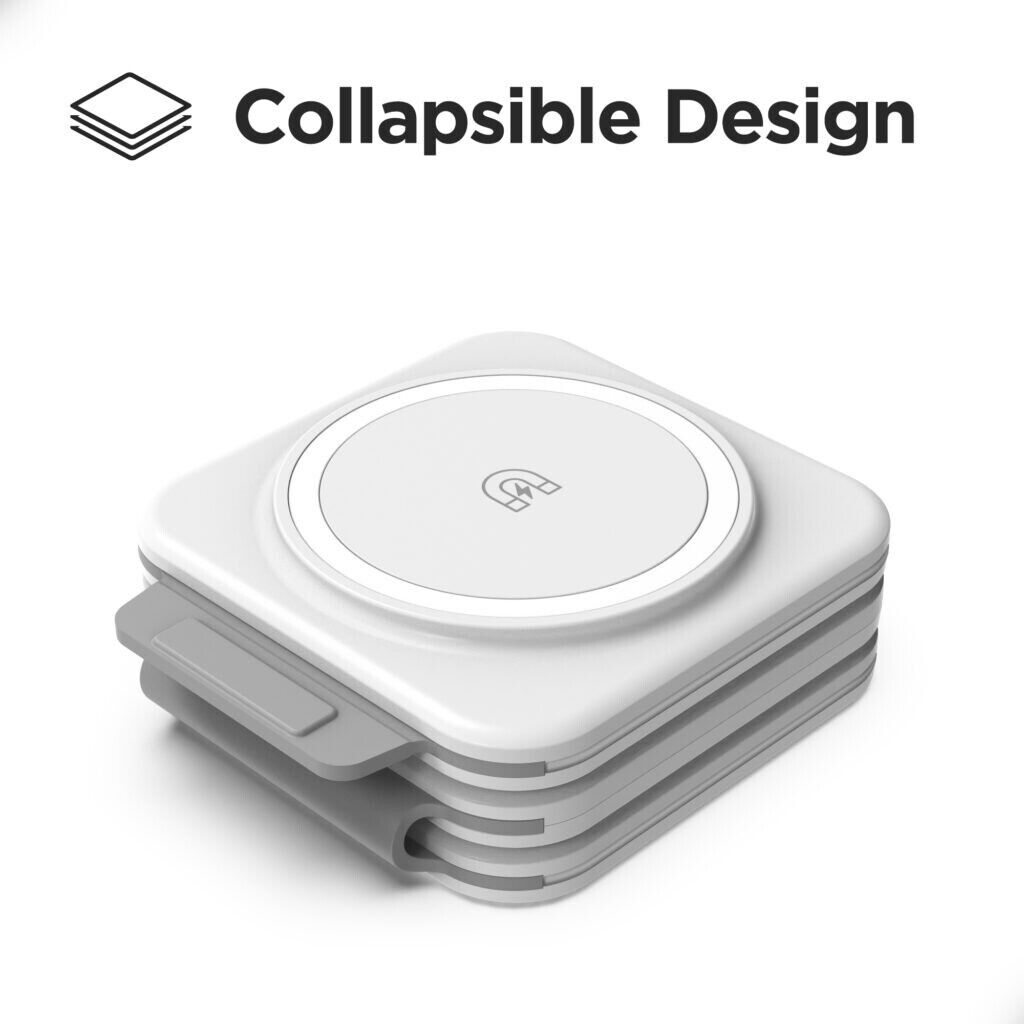 3-in-1 Foldable Wireless Travel Charger – Charge Phone, Watch & Buds Anywhere