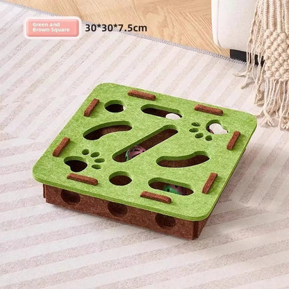 Felt Interactive Cat Puzzle Box – Keep Your Cat Busy for Hours