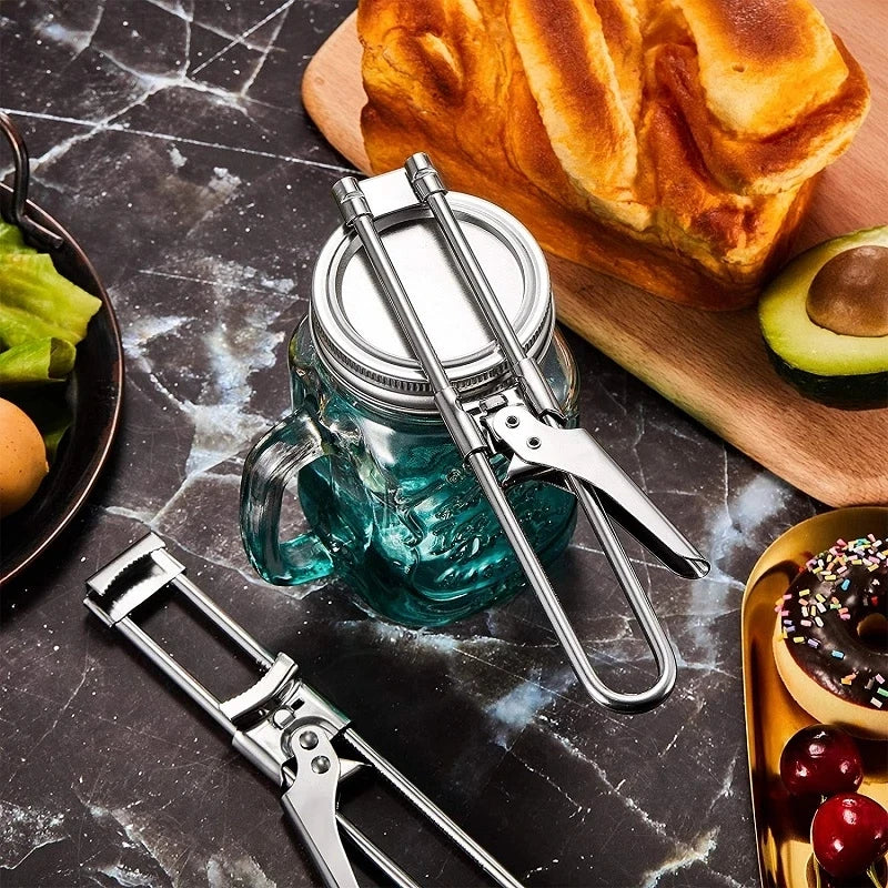 Adjustable Stainless Steel Jar Opener – No More Struggling with Stubborn Lids