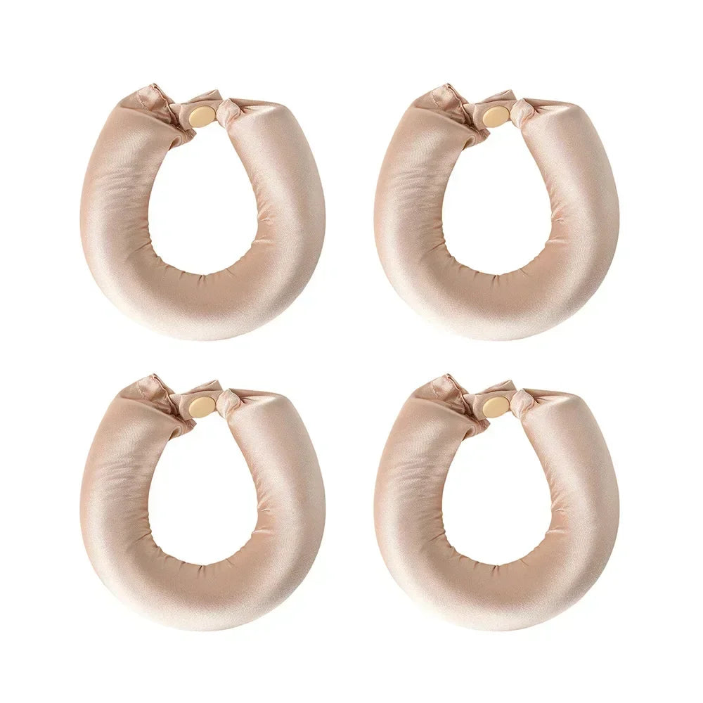 Heatless Satin Hair Curler Set – Gorgeous Curls While You Sleep