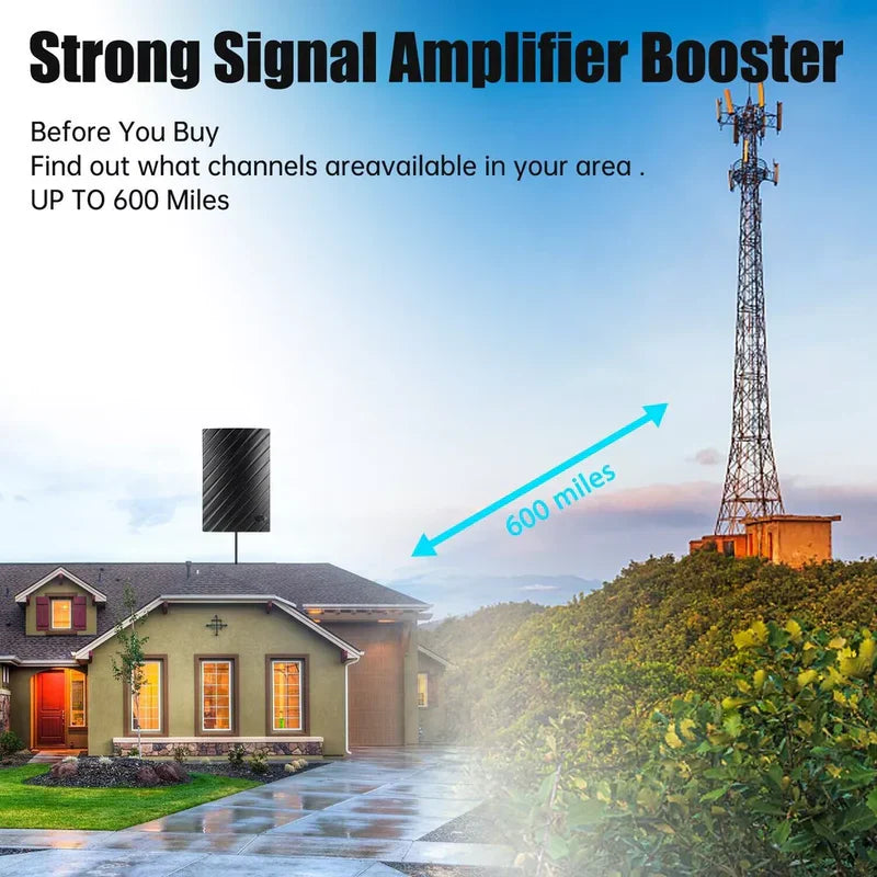 4K Indoor TV Antenna – Free Local Channels, Zero Subscription