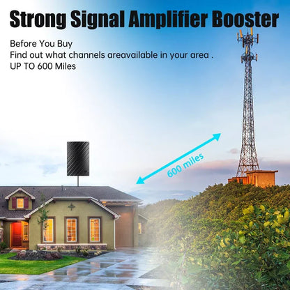 4K Indoor TV Antenna – Free Local Channels, Zero Subscription