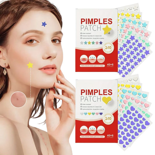 240-Pack Cute Pimple Patches – Discreet Coverage, Cute Confidence