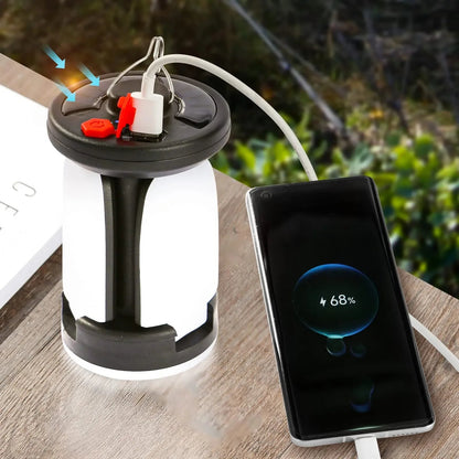 Solar & USB Folding Camping Lantern – Light Up Any Adventure