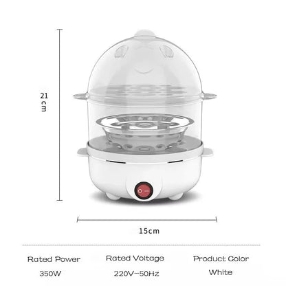 Double-Layer Electric Egg Cooker – Perfect Eggs, Zero Effort