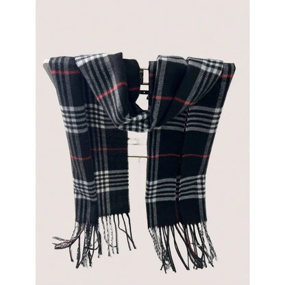 Plaid Cashmere Feel Winter Scarf – Cozy Meets Classic