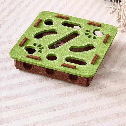 Felt Interactive Cat Puzzle Box – Keep Your Cat Busy for Hours