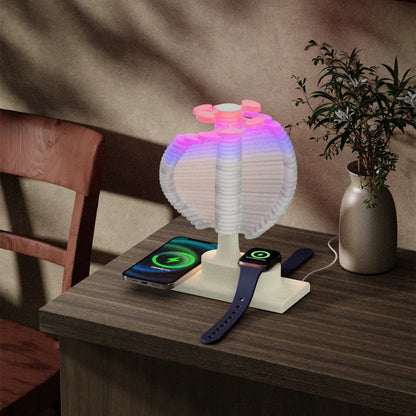 Spiral Tree Lamp with Wireless Charger – Lighting & Charging in One