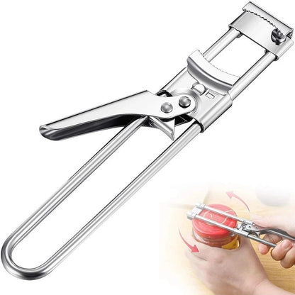 Adjustable Stainless Steel Jar Opener – No More Struggling with Stubborn Lids