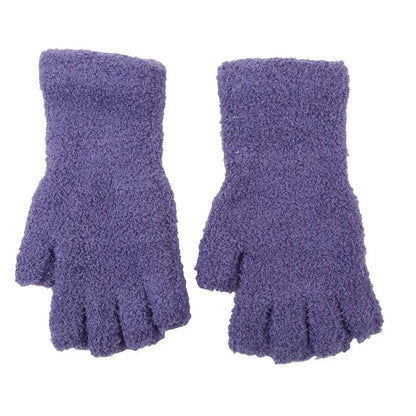 Knit Half-Finger Winter Gloves – Stay Warm, Stay in Control