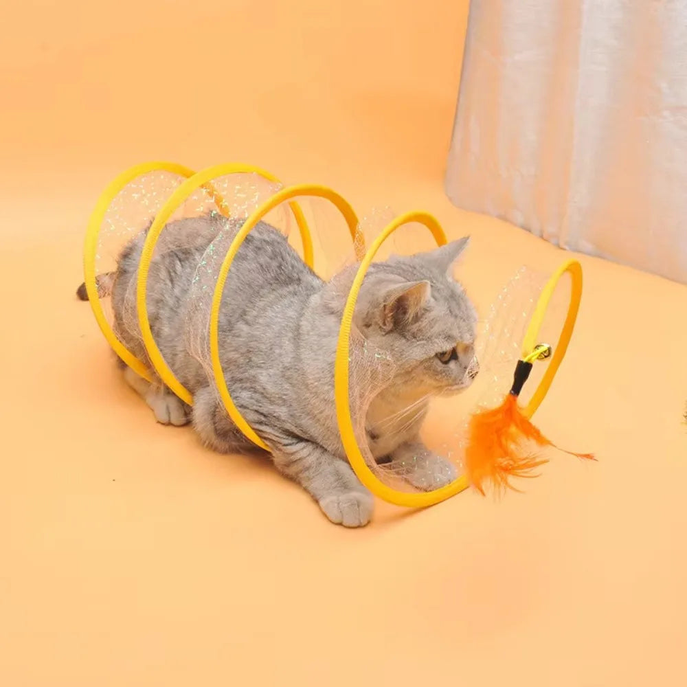 S-Shaped Collapsible Cat Tunnel – The Hideaway Your Cat Will Never Leave