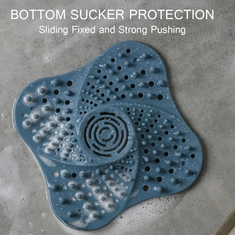 Spiral Shower Drain Hair Catcher – Block Every Strand, Not the Flow
