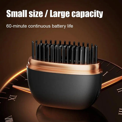 Cordless Ceramic Hair Straightener Comb – Style Your Hair Anywhere
