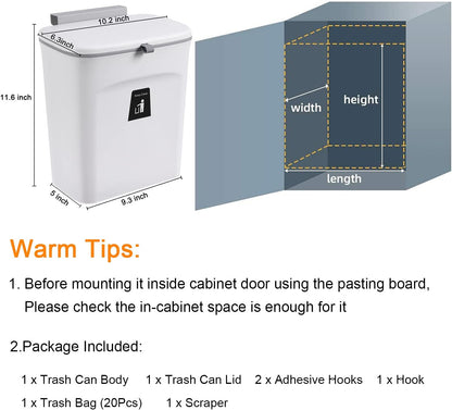 2.4-Gallon Kitchen Compost Bin – No More Odours or Fruit Flies