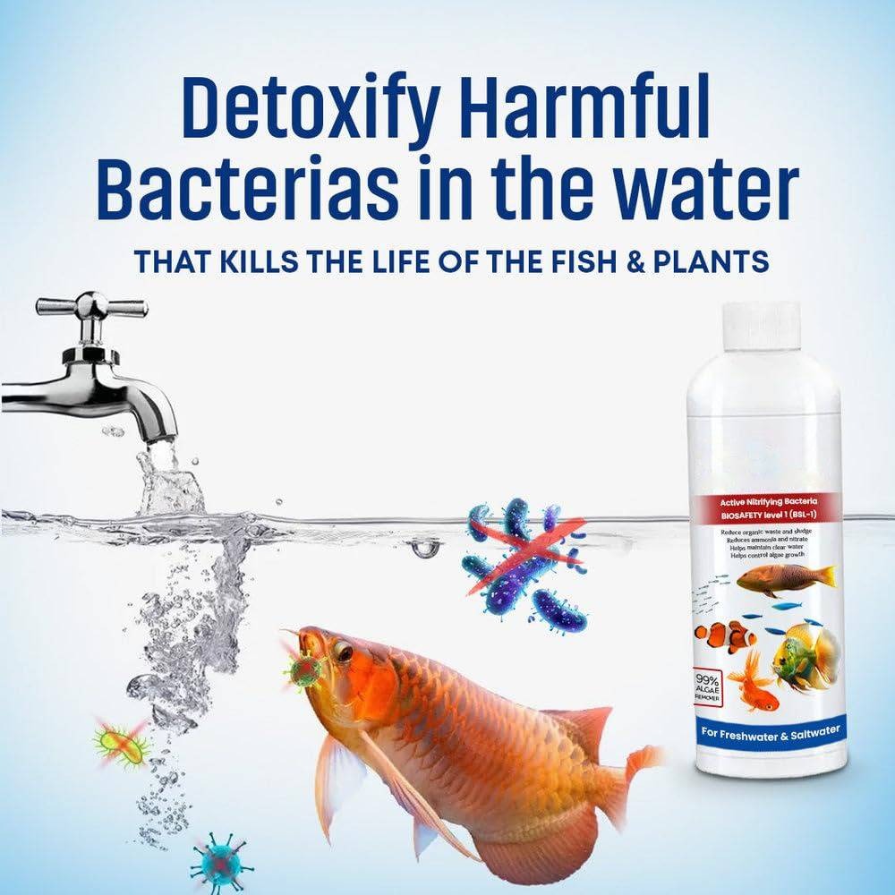 3-Pack Fish Tank Cleaner Liquid – Clear Water, Healthier Aquarium
