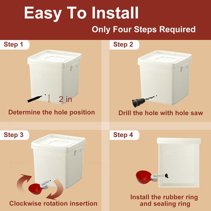 Automatic Chicken Waterer Set – No More Daily Refills