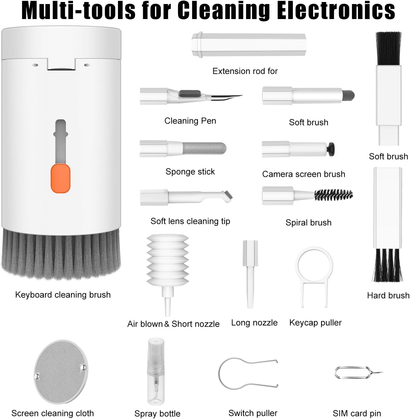 20-in-1 Keyboard & Earbuds Cleaning Kit – Dust-Free Tech in Minutes