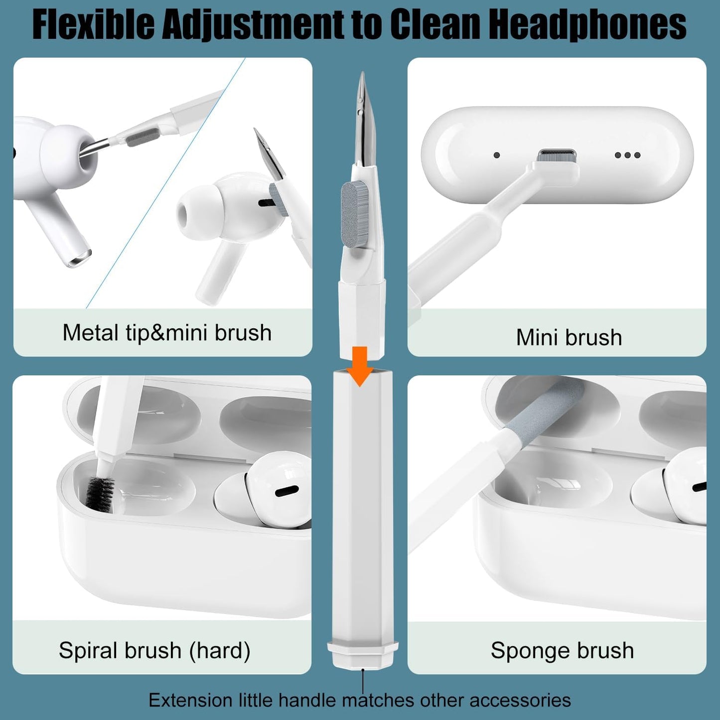 20-in-1 Keyboard & Earbuds Cleaning Kit – Dust-Free Tech in Minutes