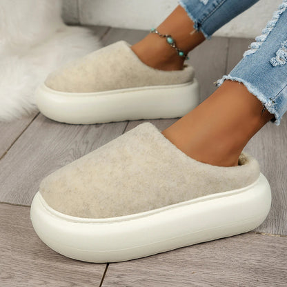 Warm Plush Indoor Winter Slippers for Women – Cozy Luxury Underfoot