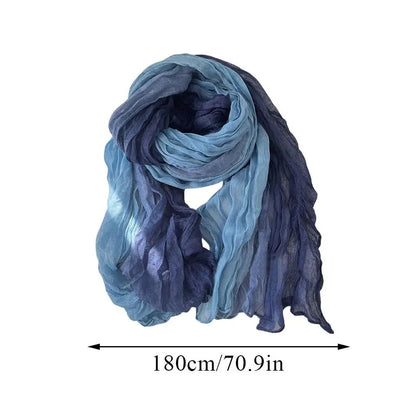 Soft Gradient Cotton Shawl – Effortless Winter Elegance