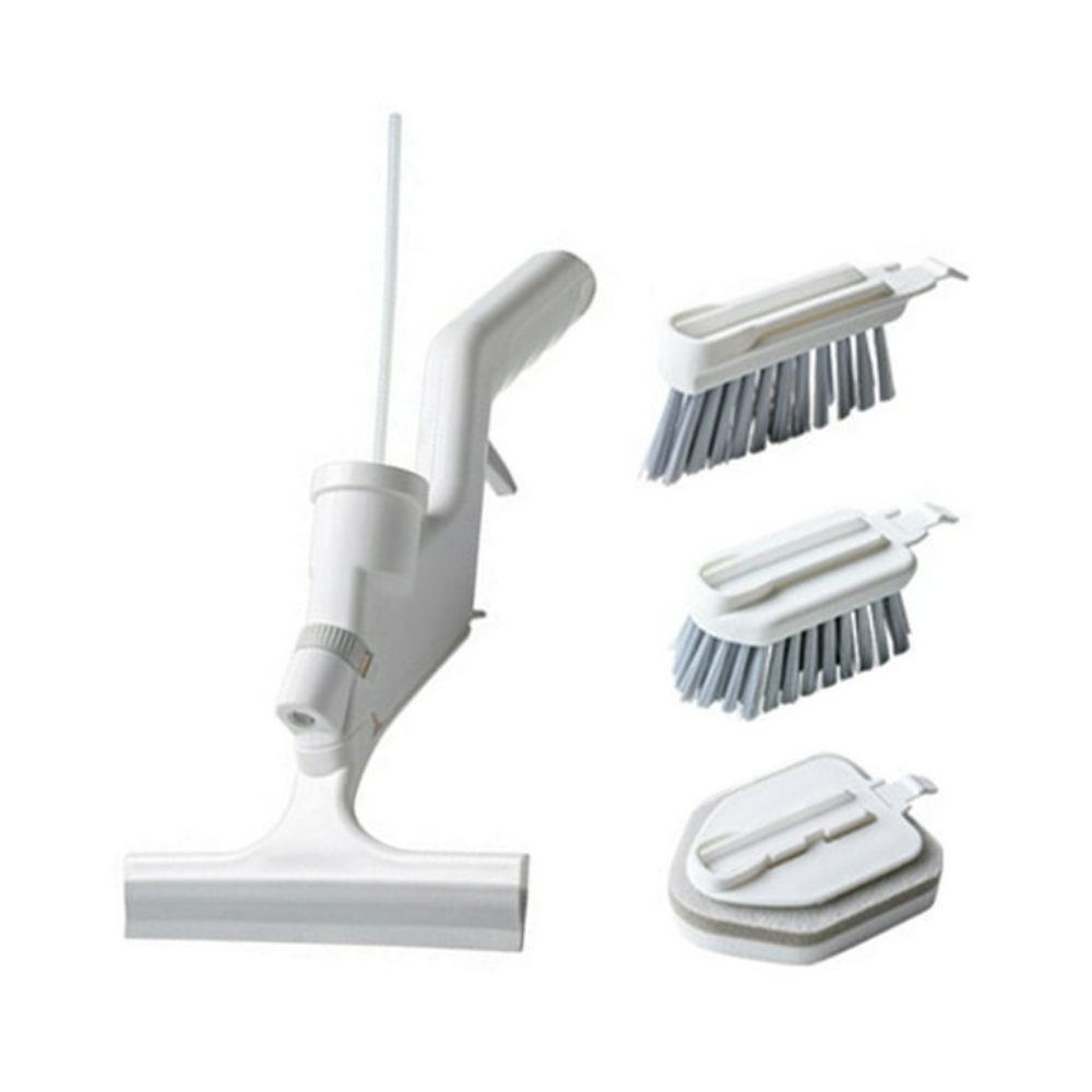 4-in-1 Bathroom Cleaning Tool – Interchangeable Heads for Every Surface