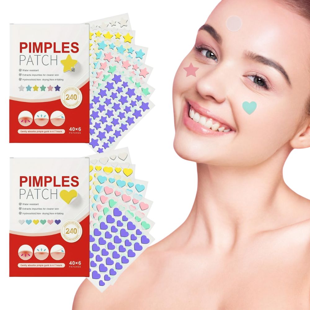240-Pack Cute Pimple Patches – Discreet Coverage, Cute Confidence