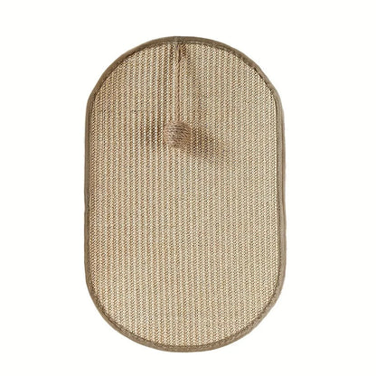 Wall-Mounted 3-in-1 Sisal Cat Scratch Pad – Scratch, Play & Stretch
