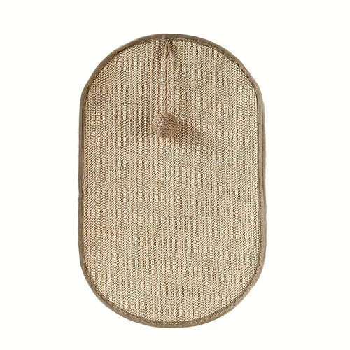 Wall-Mounted 3-in-1 Sisal Cat Scratch Pad – Scratch, Play & Stretch
