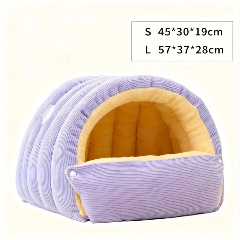 Arctic Fleece Cat Cave Bed – The Enclosed Hideaway Your Cat Will Obsess Over
