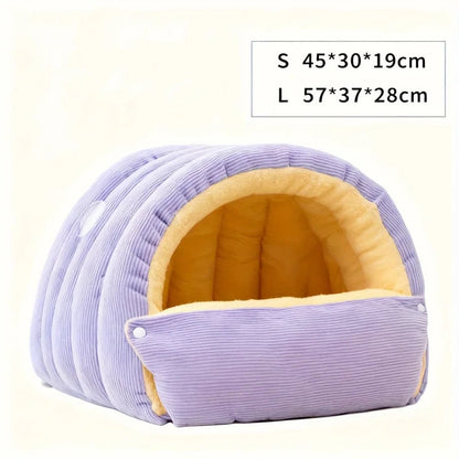 Arctic Fleece Cat Cave Bed – The Enclosed Hideaway Your Cat Will Obsess Over