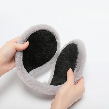 Plush Winter Ear Muffs with Earpiece Access – Stay Warm, Stay Connected
