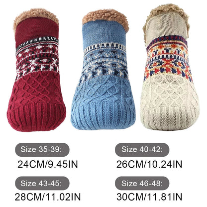 Knitted Slipper Socks with Fleece Lining – All-Day Cozy Feet