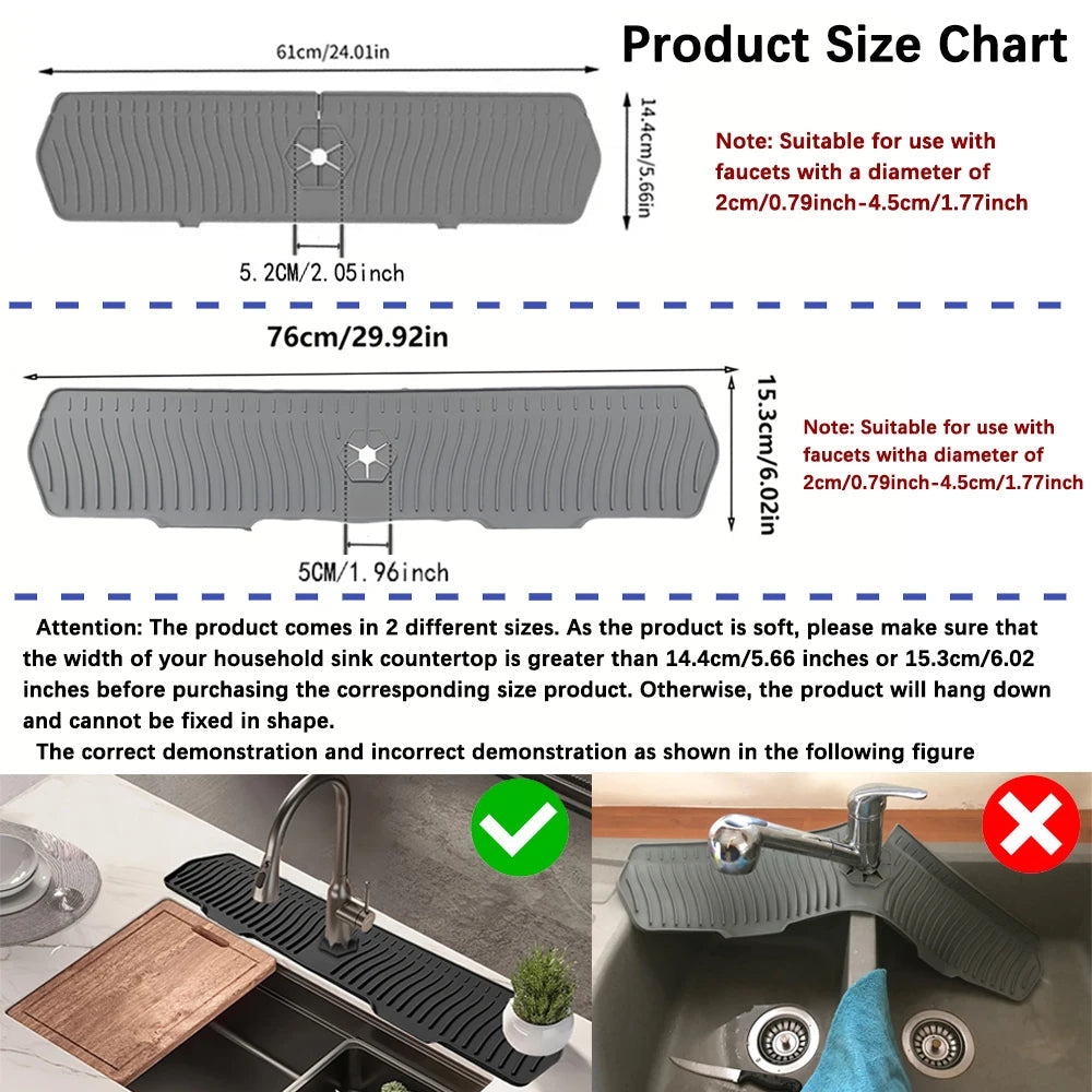 Silicone Sink Splash Guard – Keep Your Bench Dry Every Time