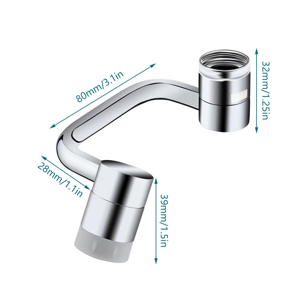 1080° Rotating Faucet Extender – Reach Every Corner of Your Sink