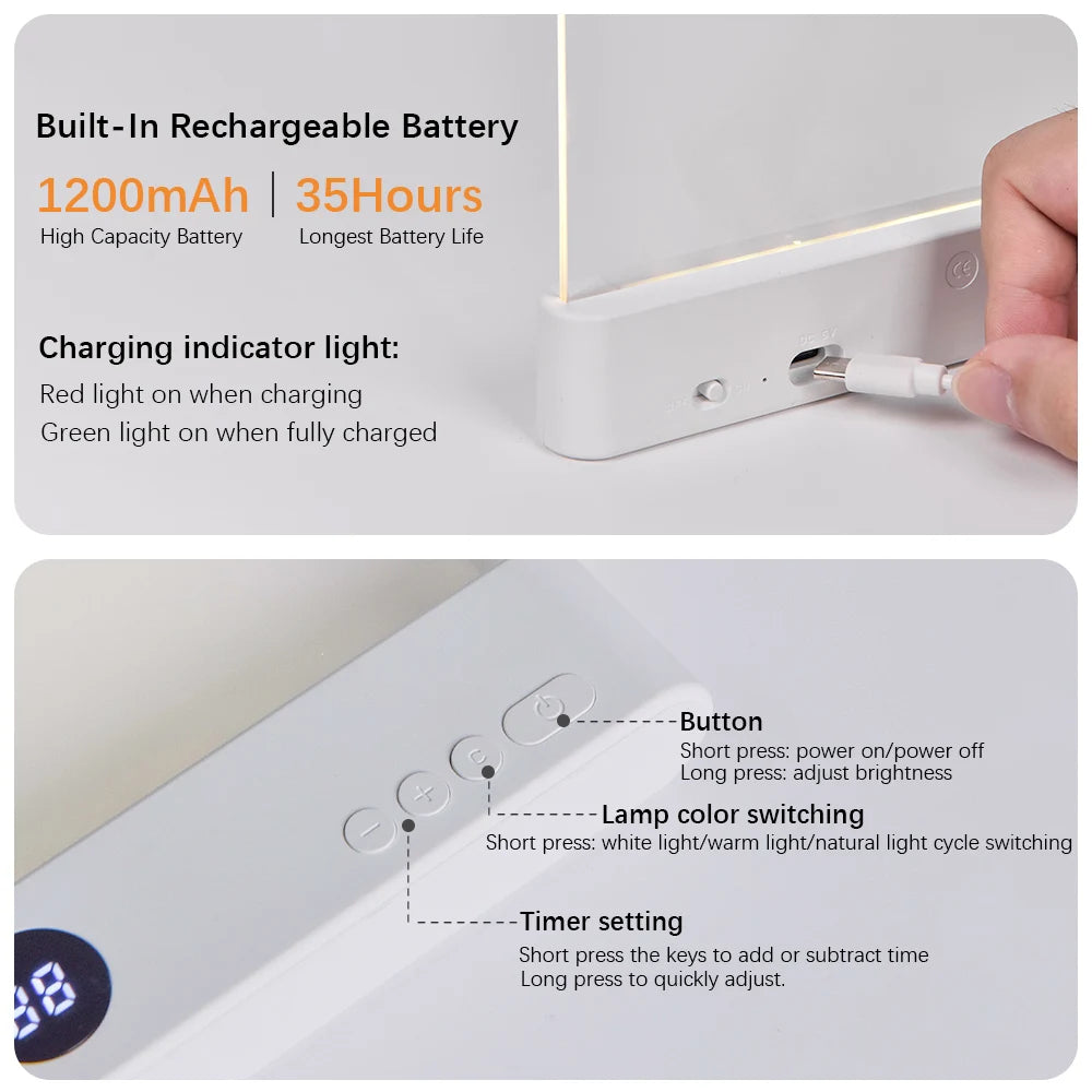 LED Flat Panel Reading Light – Easy on the Eyes, All Night Long