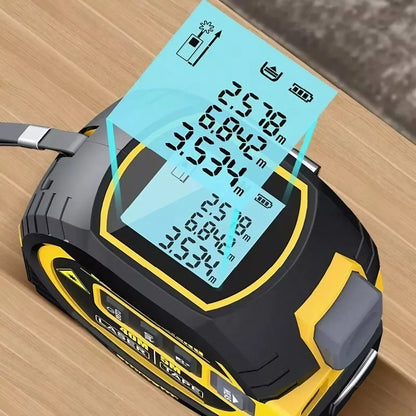 3-in-1 Laser Tape Measure (40/60M) – Long-Range Accuracy, Instant Results