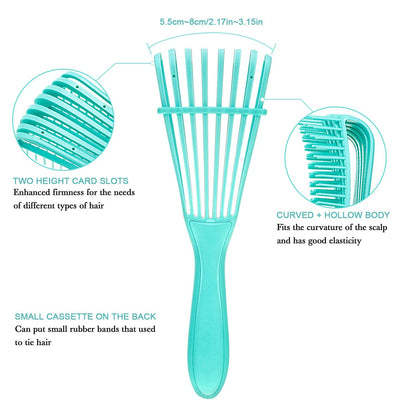 Detangling Brush Set (2-Pack) for Textured Hair 3a–4c – Pain-Free Detangling