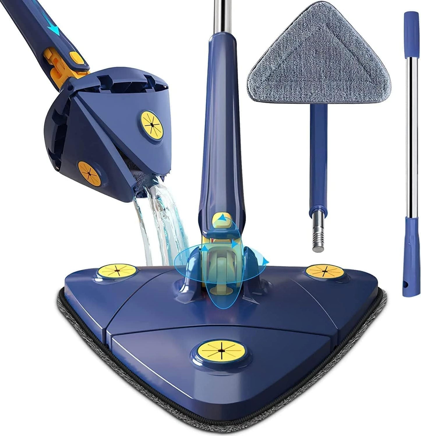 360° Spin Mop – Tight Corners, No Wringing, No Mess