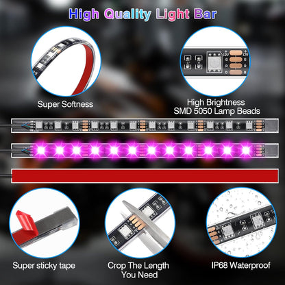 Motorcycle LED Light Kit (12pcs) – Brighter Look, Better Visibility