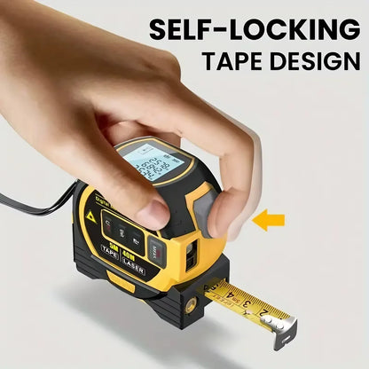 3-in-1 Laser Tape Measure (40/60M) – Long-Range Accuracy, Instant Results