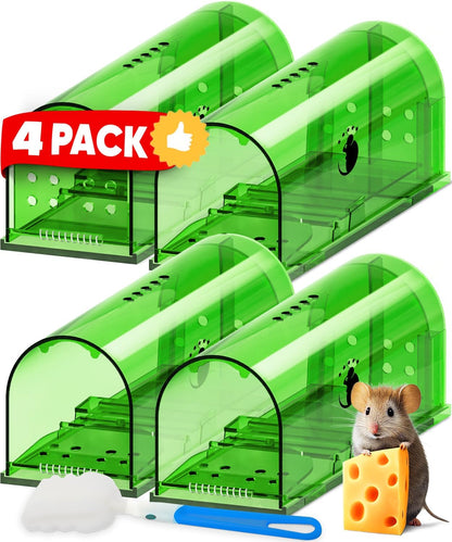 Humane Mouse Traps (4-Pack) – Catch & Release, No Mess, No Guilt