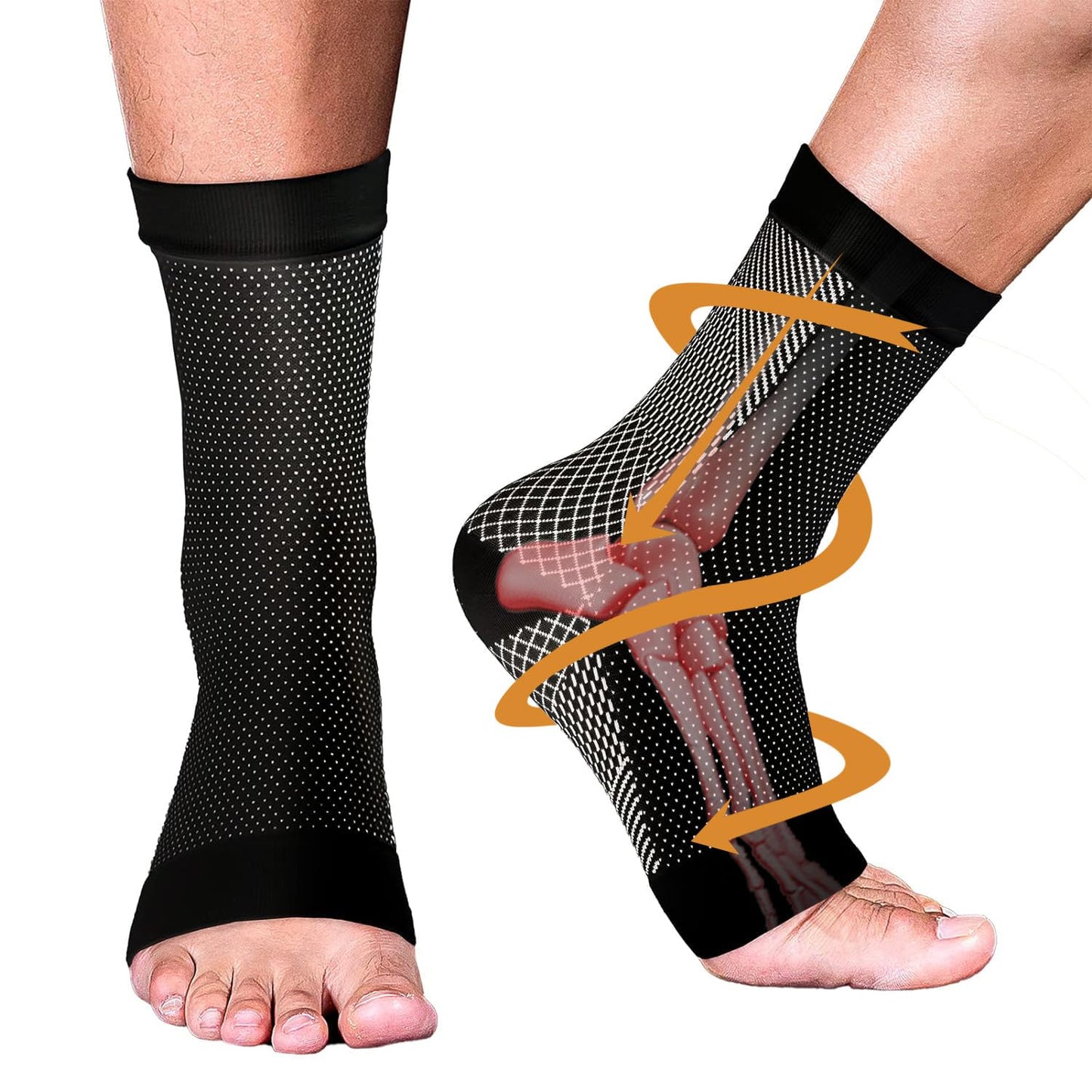 Premium Comfort Compression Socks (4-Pack) – All-Day Support for Tired Feet