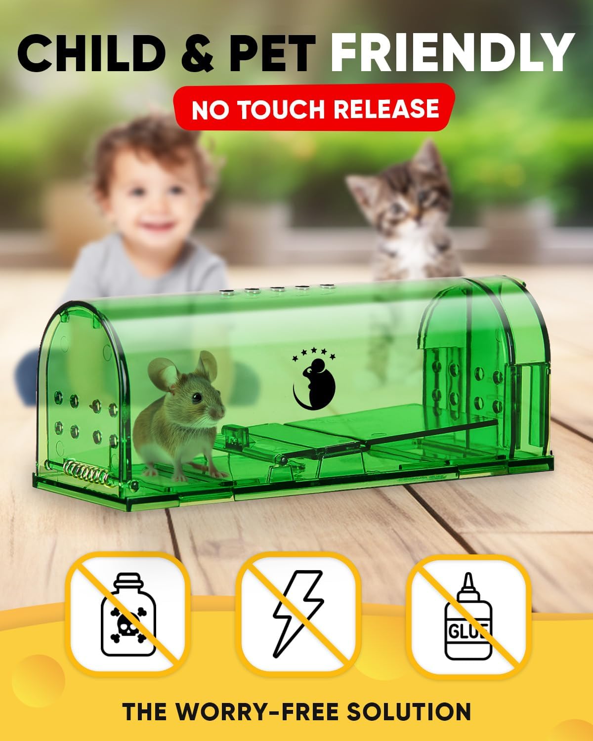 Humane Mouse Traps (4-Pack) – Catch & Release, No Mess, No Guilt