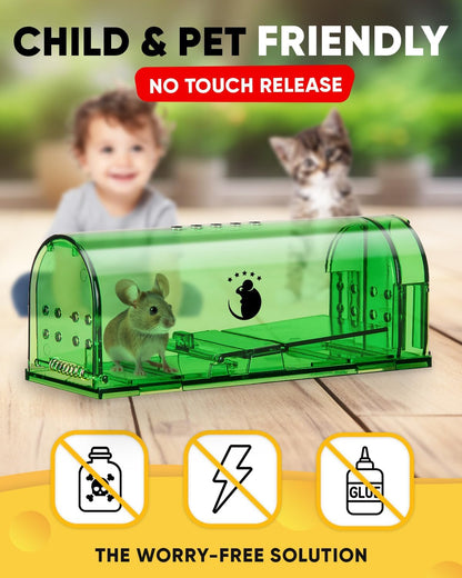 Humane Mouse Traps (4-Pack) – Catch & Release, No Mess, No Guilt