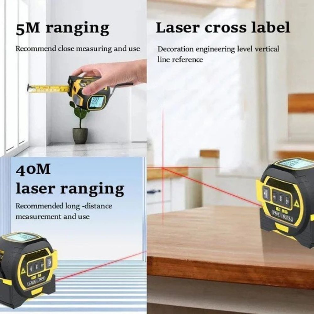 3-in-1 Infrared Laser Tape – Precision Measuring Made Simple