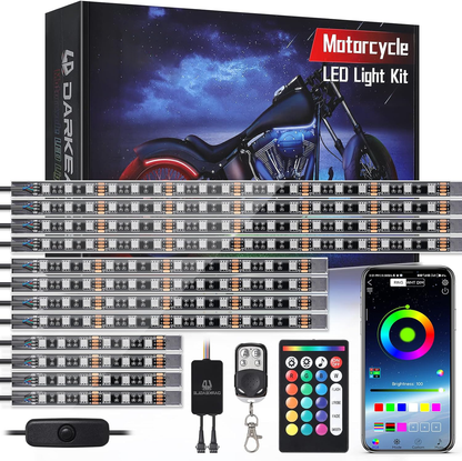 Motorcycle LED Light Kit (12pcs) – Brighter Look, Better Visibility