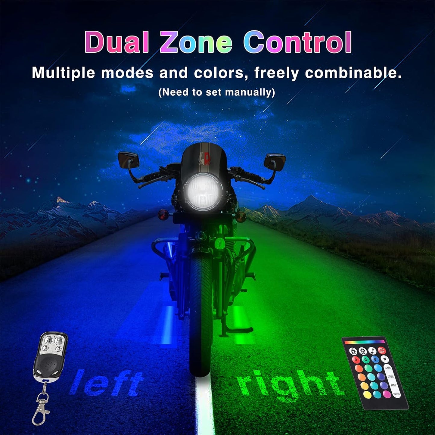 Motorcycle LED Light Kit (12pcs) – Brighter Look, Better Visibility