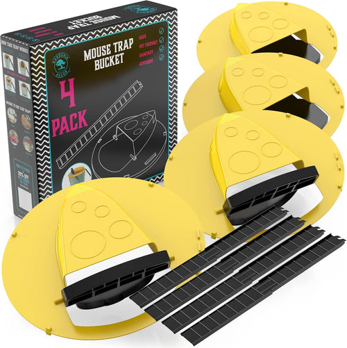 Bucket Lid Mouse Traps (4-Pack) – Turn Any Bucket into a Powerful Trap