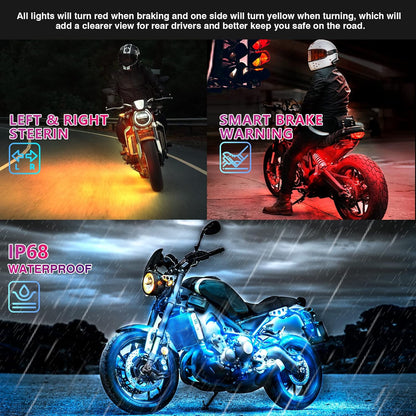 Motorcycle LED Light Kit (12pcs) – Brighter Look, Better Visibility